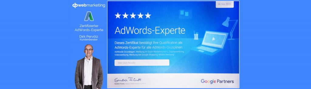 AdWords Experte Dirk Pervölz - Beitragsbild Banner